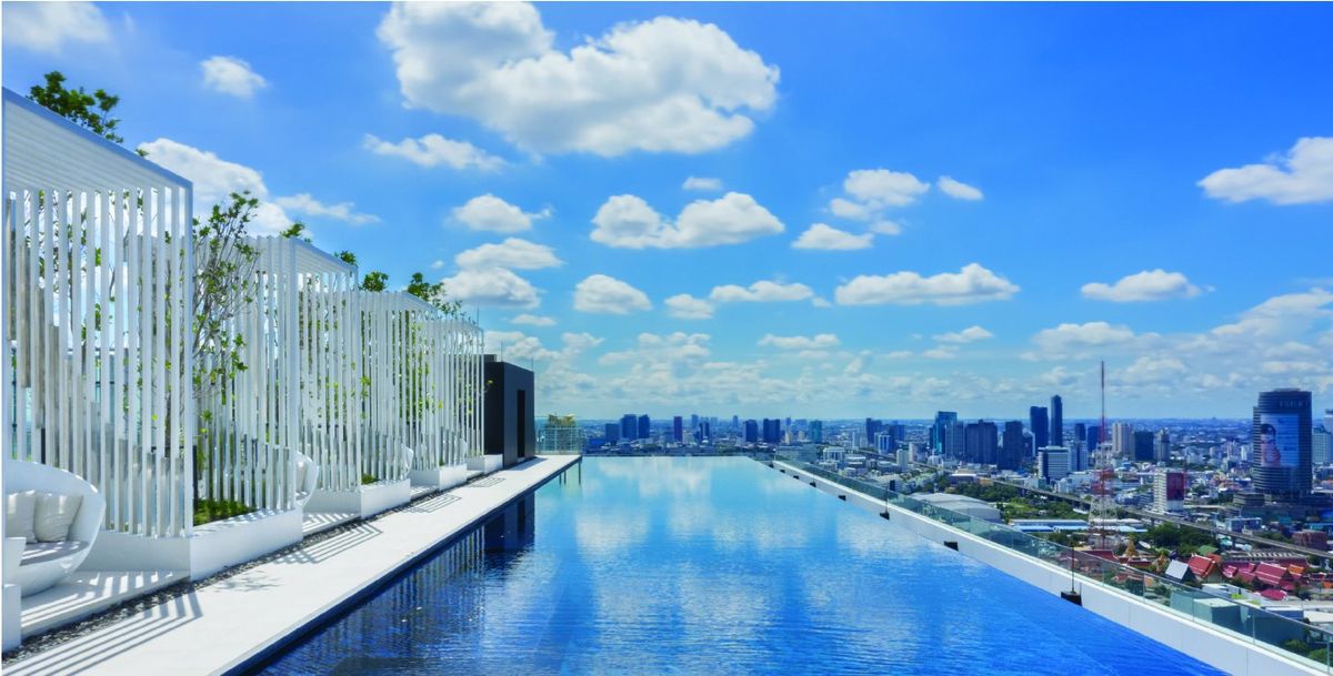 For RentCondoRama9, Petchburi, RCA : Brand new renovated room, high floor, beautifully decorated, built-in throughout the room, 1+1 bedroom @ Life Asoke Rama 9