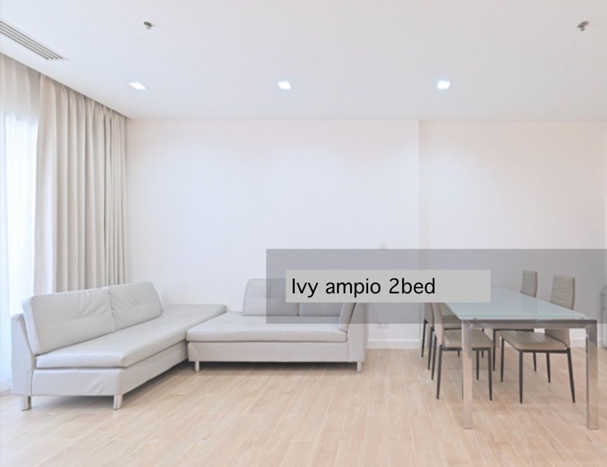 For RentCondoRatchadapisek, Huaikwang, Suttisan : For Rent Ivy Ampio 2beds size 81 sq.m. F/F Ready to move in
