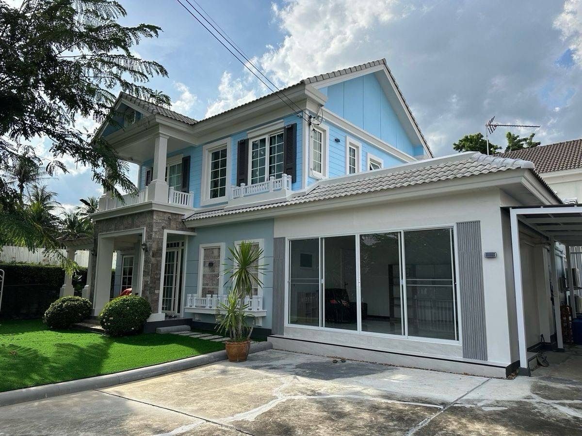 For RentHouseEakachai, Bang Bon : Single house for rent, Golden Prestige Ekkachai - Wongwaen, near Bang Pakok 8 Hospital, just 5 minutes.
