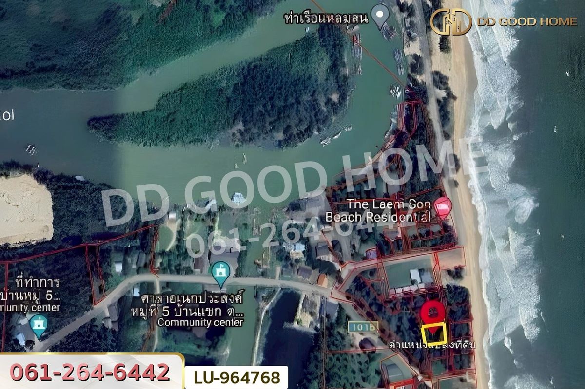 ขายที่ดินหัวหิน ประจวบคีรีขันธ์ : LU-964768 ที่ดินบางสะพานน้อย 134.3 ตร.ว. ประจวบคีรีขันธ์ ใกล้หาดแหลมสน