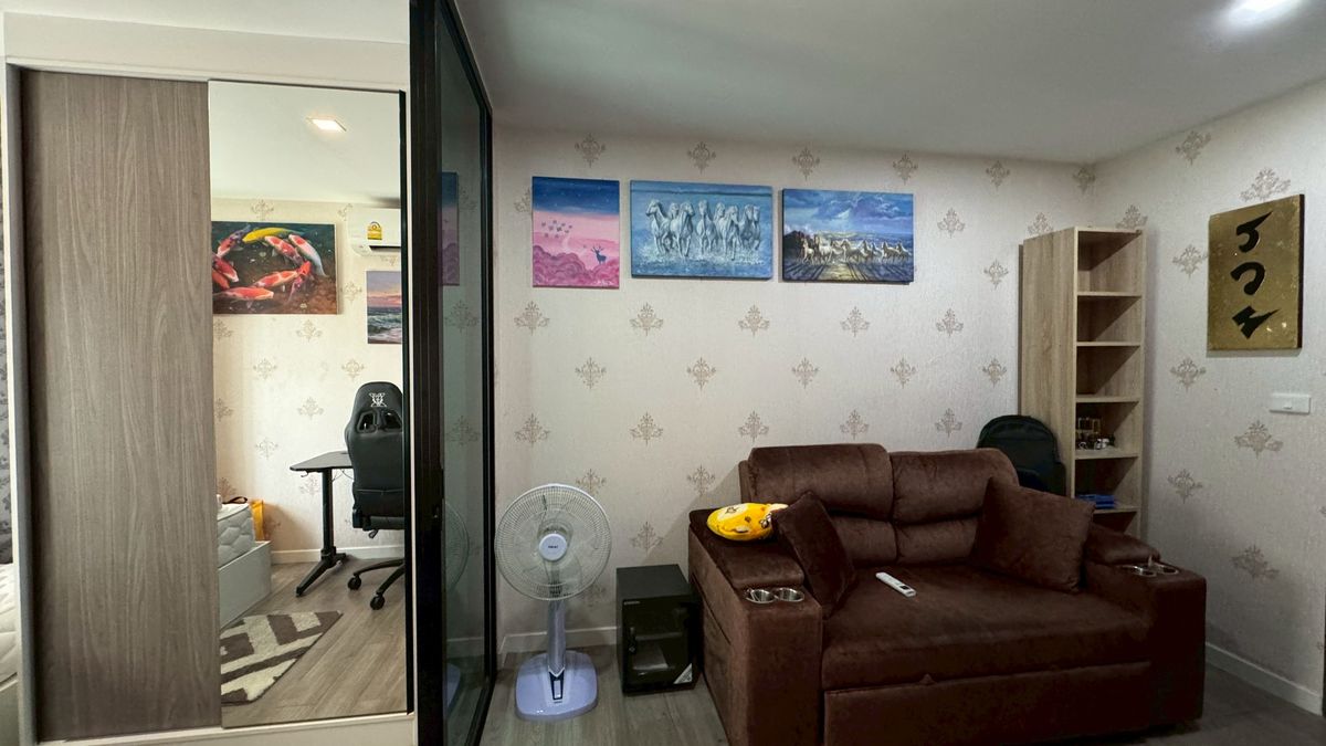 ให้เช่าคอนโดบางนา แบริ่ง ลาซาล : ✨ให้เช่าคอนโด พร้อมเข้าอยู่ทันที✨ บีลอฟท์ ไลท์ สุขุมวิท107 ซ.เเบริ่ง1 บ้านเลขที่ 90/35 ยูนิต 504 ชั้น 5 ห้องมุม ขนาด 27 ตรม. เฟอร์+เครื่องใช้ไฟฟ้าครบ Line @bzprOperty