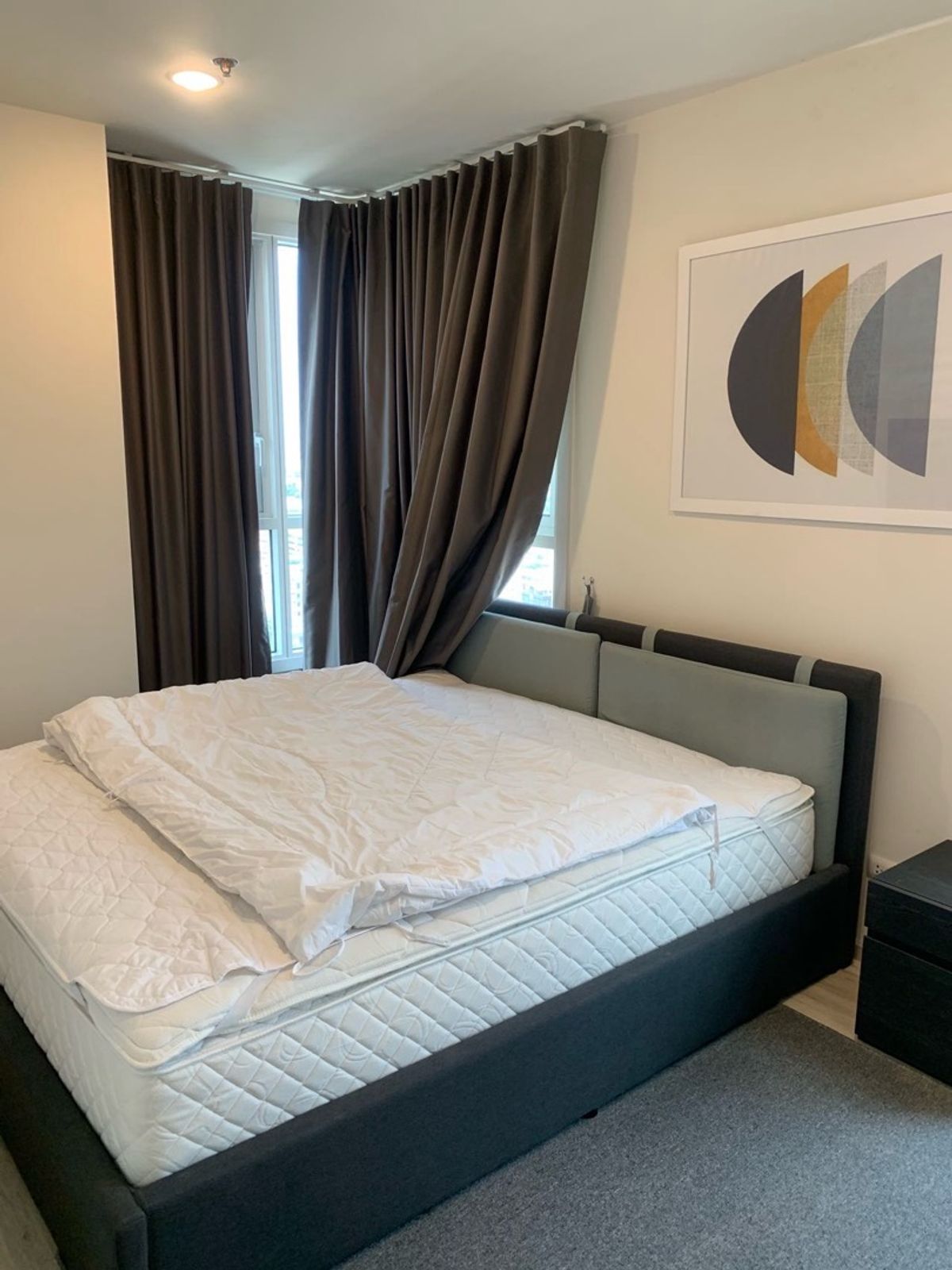For RentCondoRatchadapisek, Huaikwang, Suttisan : Condo for rent XT Huai Khwang - 2 bedrooms, fully furnished, near MRT Huai Khwang, ready to move in.