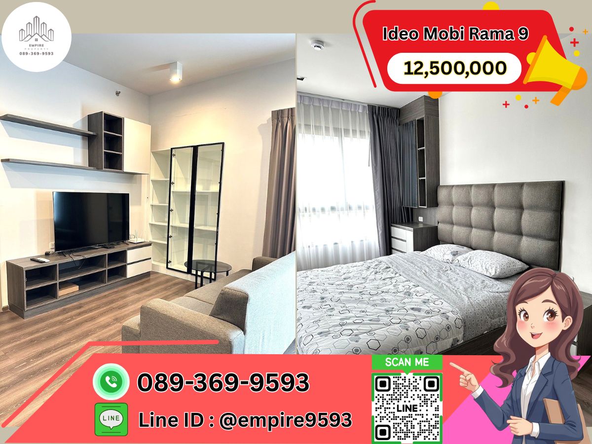 For SaleCondoRama9, Petchburi, RCA : For sale Ideo Mobi Rama 9 (Ideo Mobi Rama 9)📍Line : @empire9593 📍Near MRT Rama 9, ready to move in.