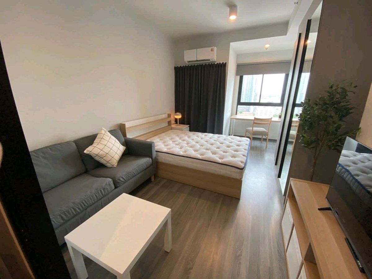 For RentCondoRamkhamhaeng, Hua Mak : 🚝 Best price ever 💥Ideo Ramkhamhaeng Lamsali Station ✨ 
 near MRT just 150 m.🚉, The Mall Bangkapi, fully furnished, electrical appliances, ready to move.