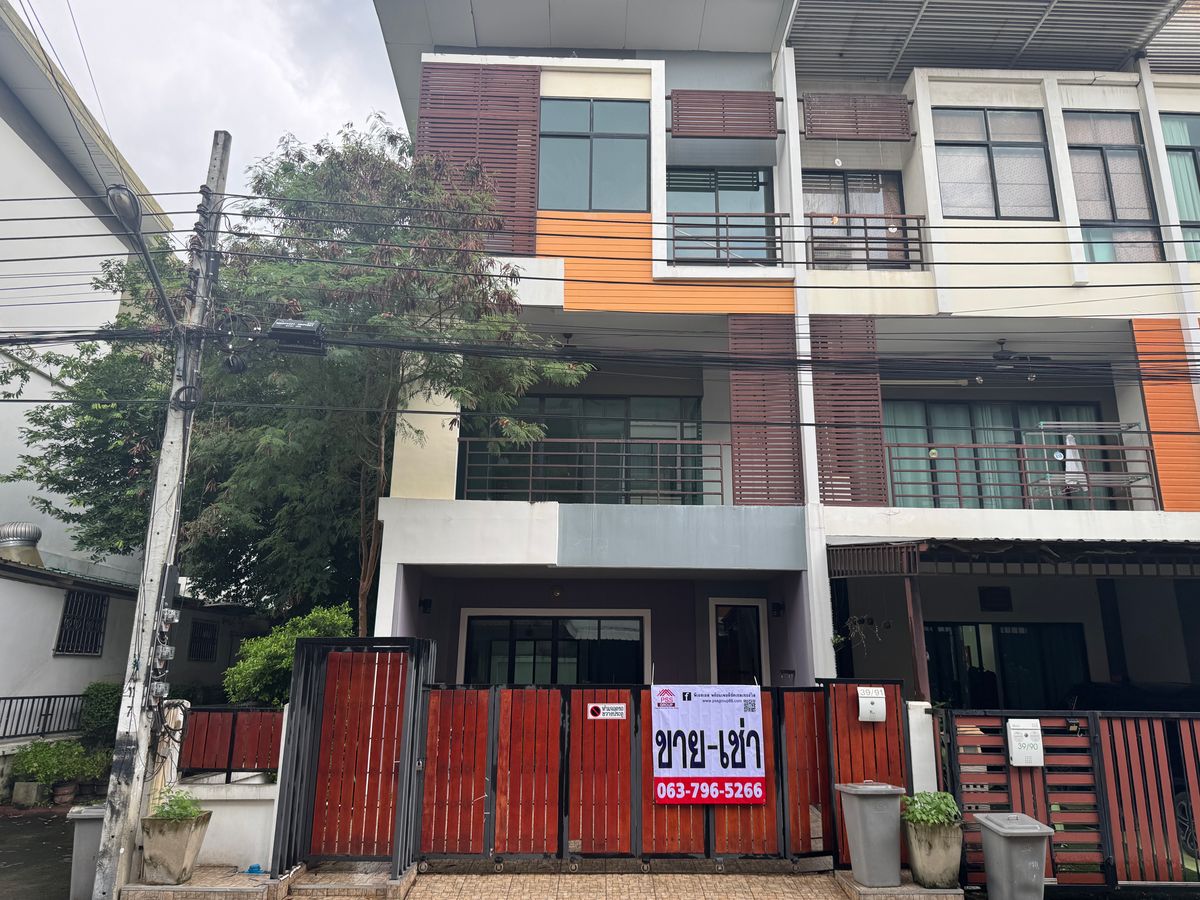 TownhomeThaphra, Talat Phlu, Wutthakat : For sale-rent, 3-story commercial building (corner room), Signature Village, Kanlapapruek, beautiful, cheap, good location, interested contact Line@841qqlnr