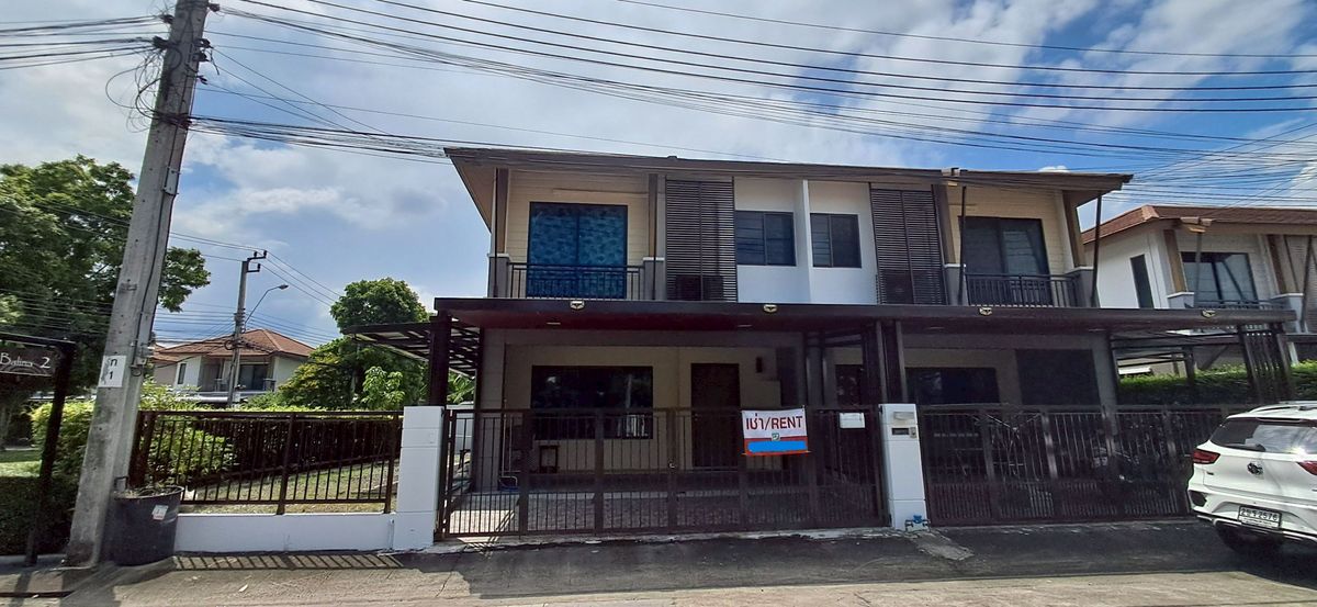For RentTownhomePattanakan, Srinakarin : M1394 For rent, 2-story townhome, Pruksa Ville 73, Phatthanakan 38.