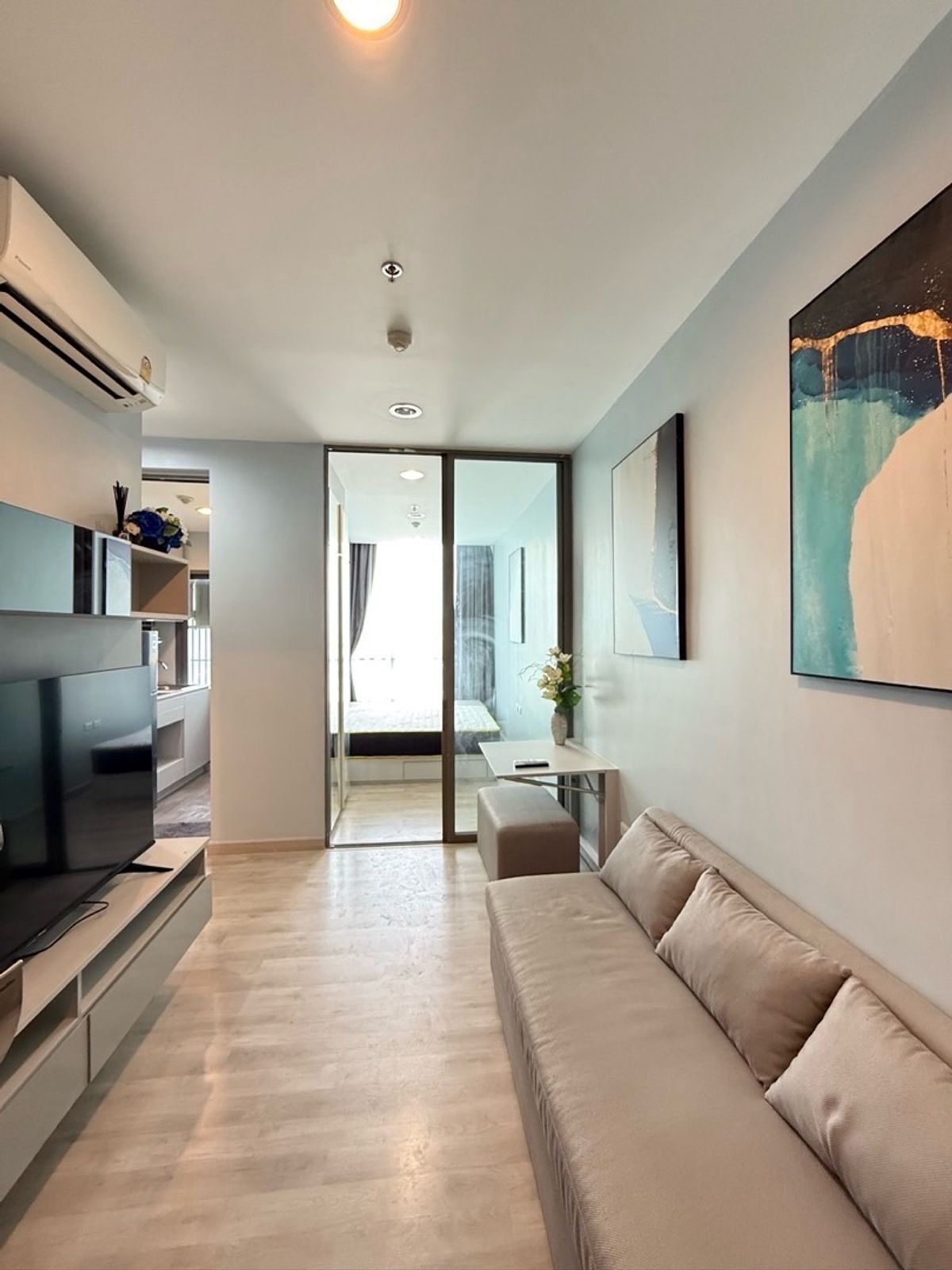 ให้เช่าคอนโด : Niche Pride Tao Poon - Interchange🤍✨floor 12th✨ 13,000.-/month fully furnished 