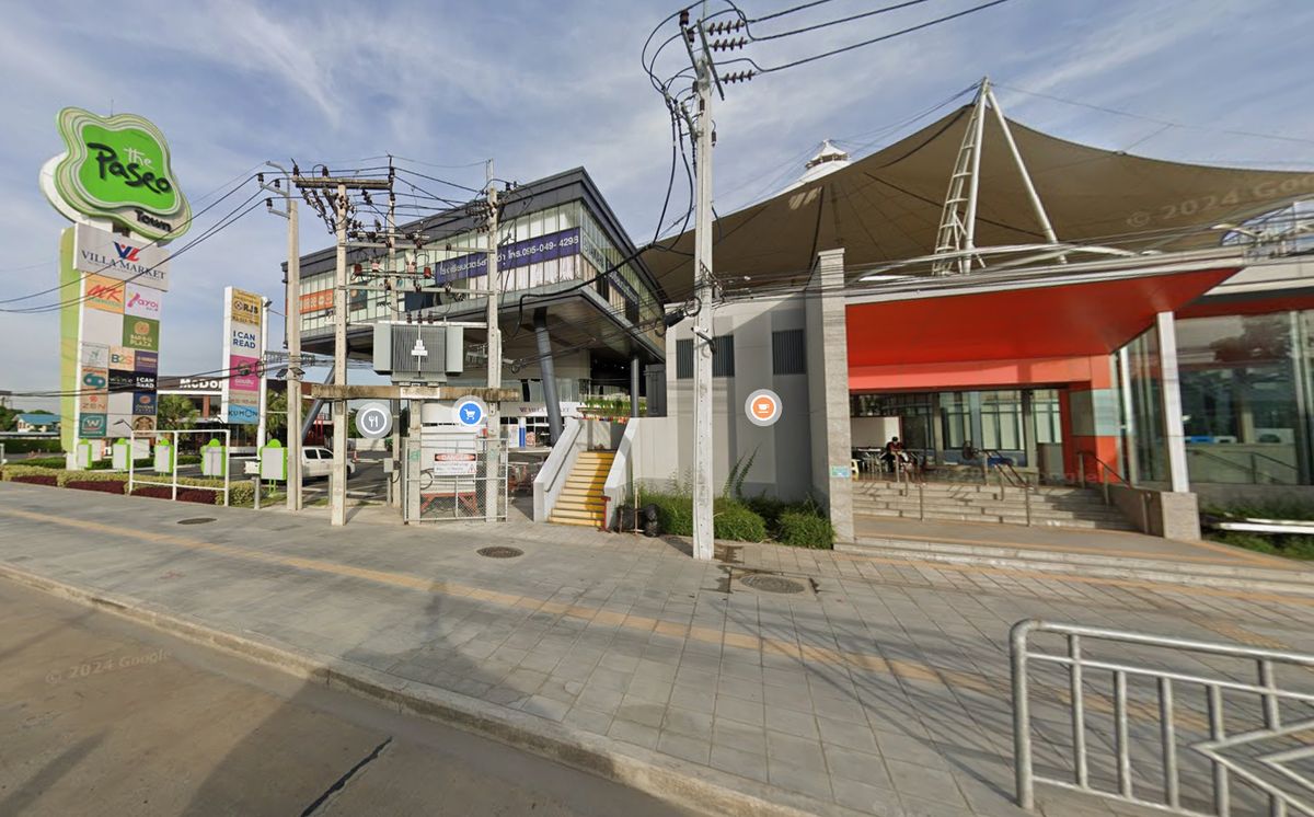 For SaleLandSeri Thai, Ramkhamhaeng Nida : Land for sale, 1-3-6 rai, next to Ramkhamhaeng Road, Only 120 m. to Paseo Ramkhamhaeng, Only 200 m. to Orange Line Station (Khlong Ban Ma Station, in front of Paseo Mall)