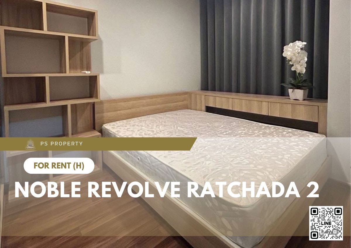 For RentCondoRatchadapisek, Huaikwang, Suttisan : For rent ✨ Noble Revolve Ratchada 2 ✨ near MRT Cultural Center, fully furnished and equipped with appliances