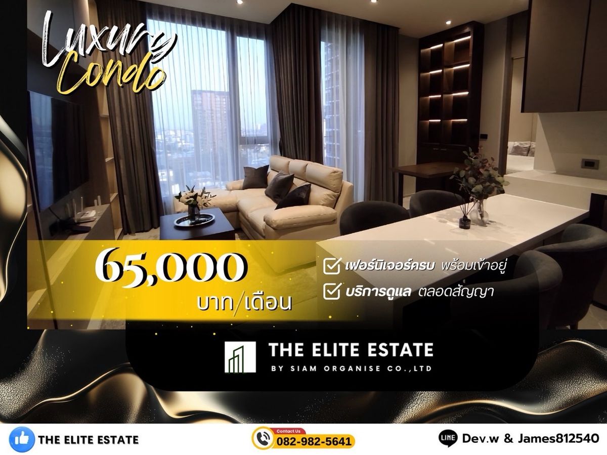 For RentCondoSukhumvit, Asoke, Thonglor : 🔑✨ Exclusive Offer • Beautiful Fully Furnished • Ready-to-Move-In Unit • For Rent at ✨ Hyde Heritage Thonglor • Near 🚝 BTS Thonglor 