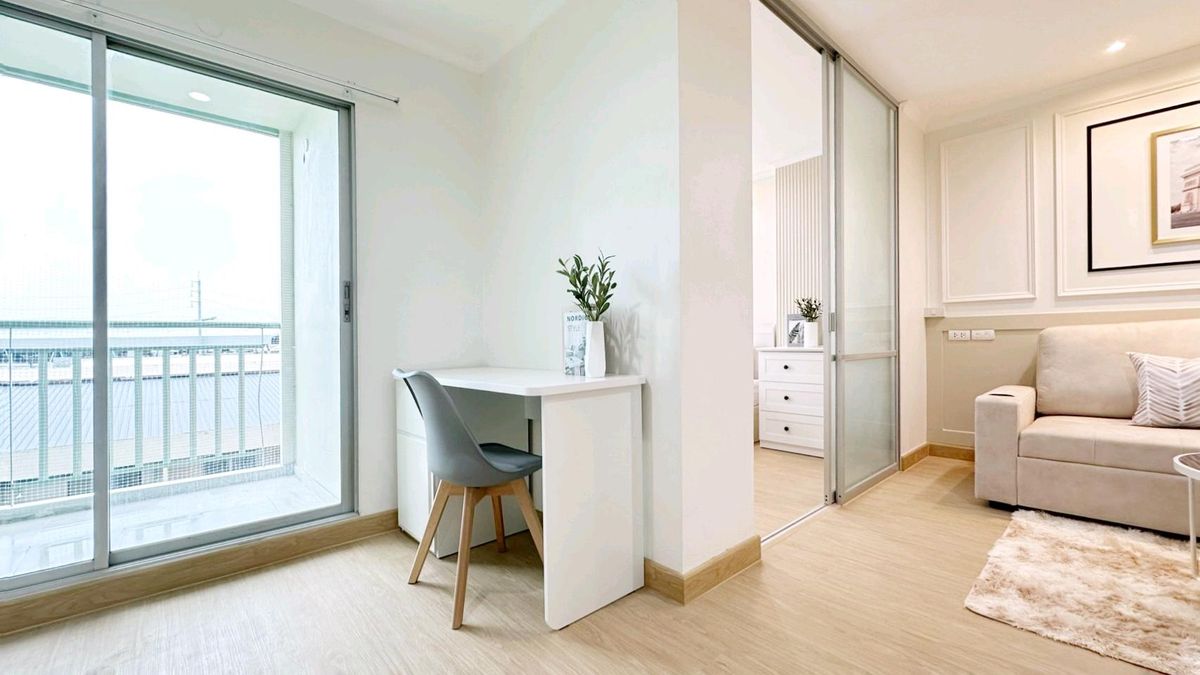 For SaleCondoChokchai 4, Ladprao 71, Ladprao 48, : 🛑 Stop paying rent every month! Pay in installments and own a condo in a prime location in the #Lat Phrao area, near the mall, near the BTS 📌 Lumpini Ville Chokchai 4 🌳