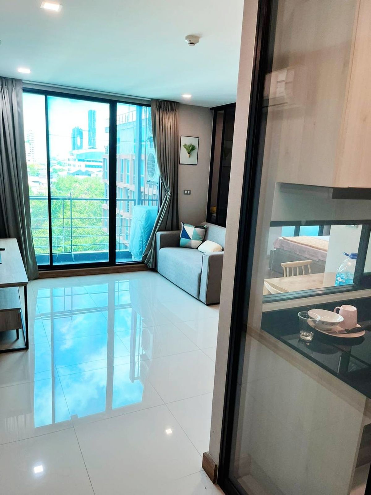 For RentCondoSukhumvit, Asoke, Thonglor : For rent: Tree Condo Sukhumvit 50 🌿 Good location, near BTS On Nut, only 300 meters!
