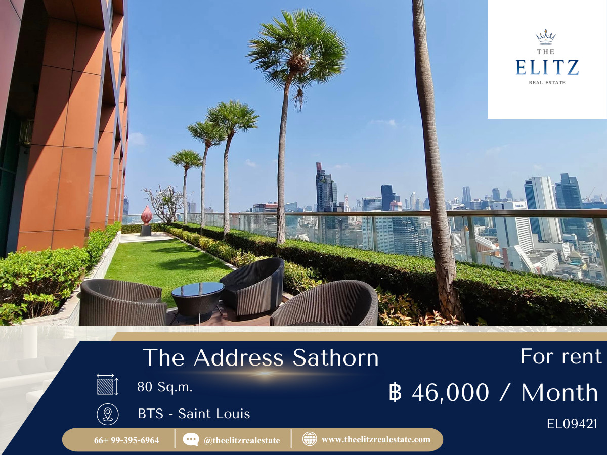For RentCondoSathorn, Narathiwat : ✨ Want to live in a luxury condo in Sathorn without adding additional decorations? This room meets your needs ✔