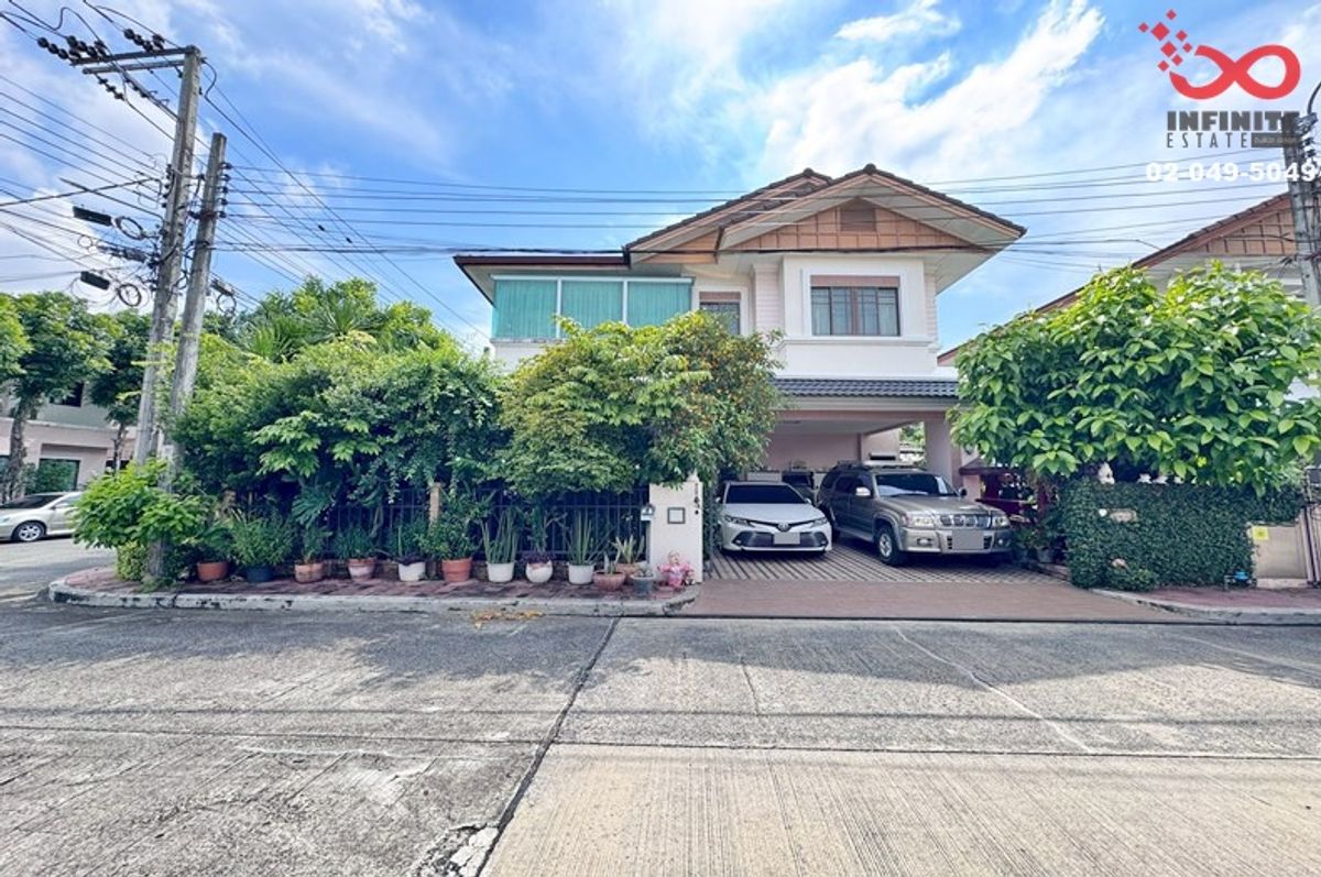 For SaleHouseRattanathibet, Sanambinna : Single house for sale, corner house, Burasiri, Sanambinnam, Rattanathibet, 2 floors, 60 sq m.