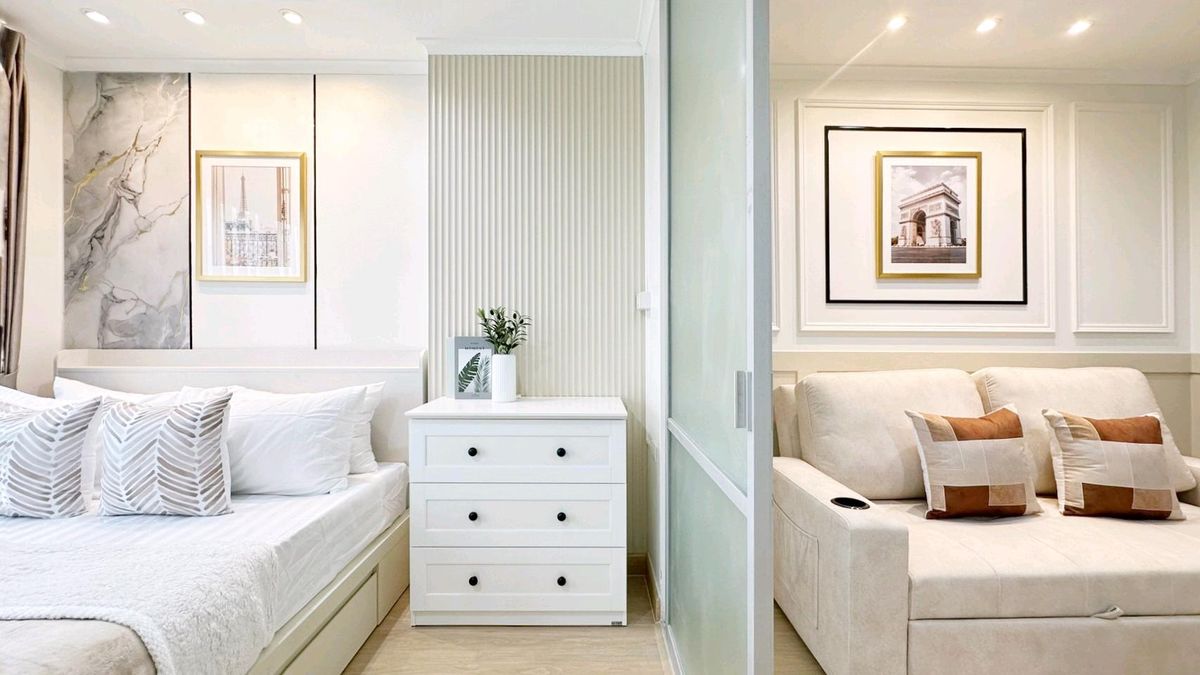 For SaleCondoChokchai 4, Ladprao 71, Ladprao 48, : 🛑 Stop paying rent every month! Pay in installments and own a condo in a prime location in the #Lat Phrao area, near the mall, near the BTS 📌 Lumpini Ville Chokchai 4 🌳