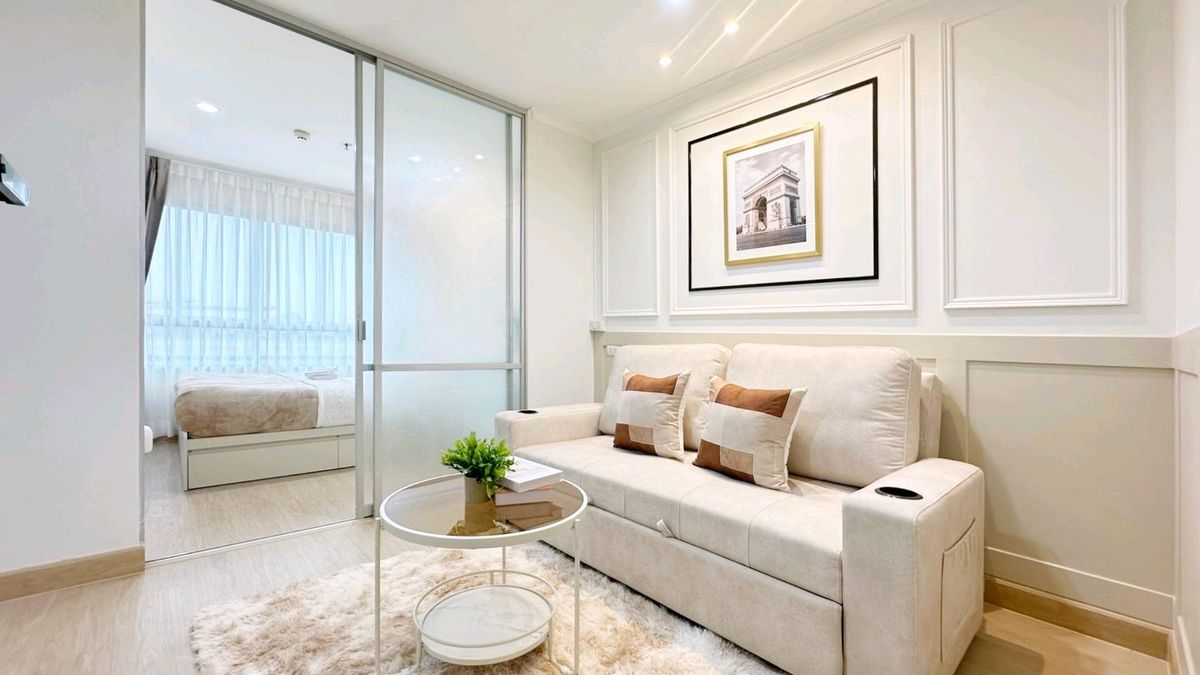 For SaleCondoChokchai 4, Ladprao 71, Ladprao 48, : 🛑 Stop paying rent every month! Pay in installments and own a condo in a prime location in the #Lat Phrao area, near the mall, near the BTS 📌 Lumpini Ville Chokchai 4 🌳