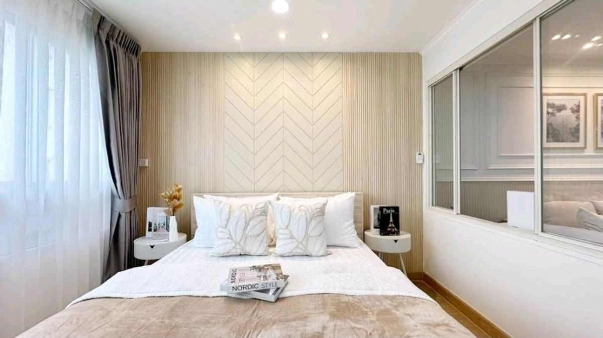 For SaleCondoRatchadapisek, Huaikwang, Suttisan : 🚆 Near MRT Huai Khwang, installments are cheaper than renting! Big room, complete functions, comfortable living in the middle of the city!📍 Lumpini Ville Cultural Center✨️