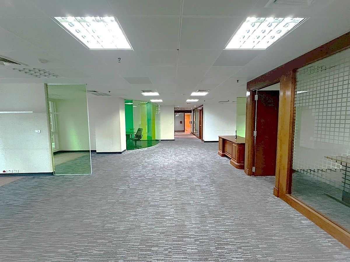 For RentRetail SpaceWitthayu, Chidlom, Langsuan, Ploenchit : Retail space for rent on Wireless Road with a spacious balcony and Lumpini Park view, ideal for various businesses ** NO CO-AGENT ** 