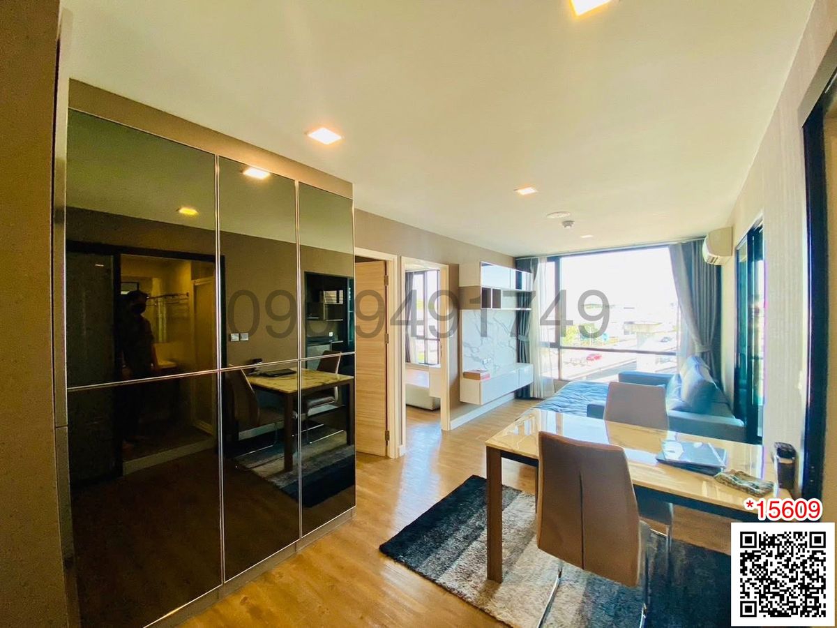 For RentCondoNawamin, Ramindra : Condo for rent Esta Bliss Ramintra, 6th floor, Building A, 2 bedrooms, large room, near Setthabutbamphen School.