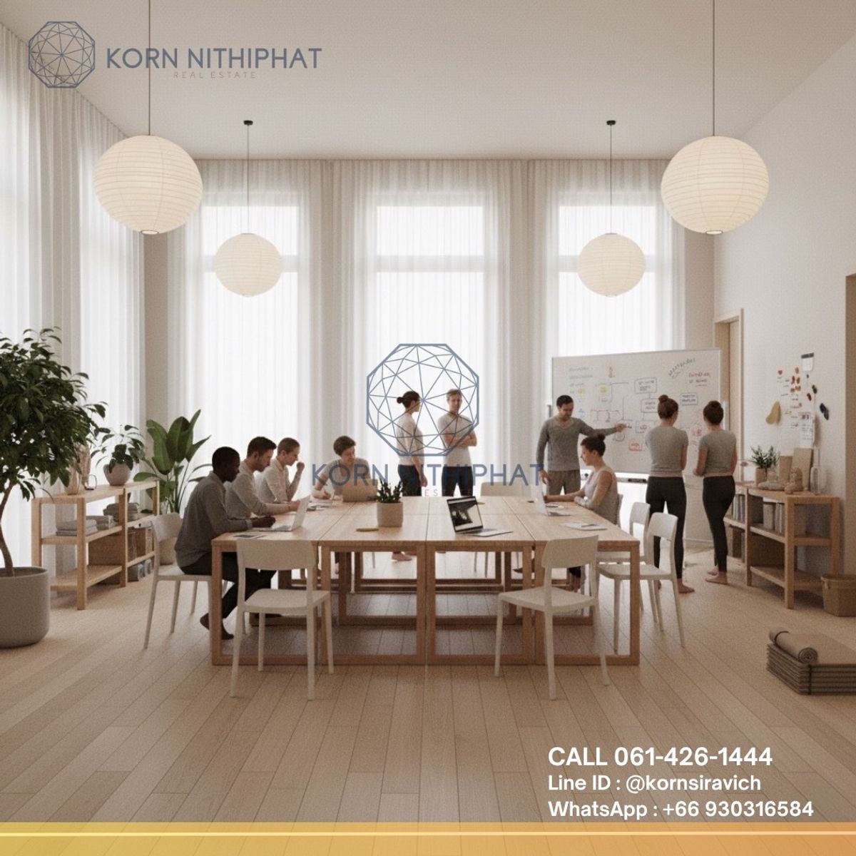 For RentShop HouseOnnut, Udomsuk : Commercial building for rent, wide frontage, next to the main road, Sukhumvit, main line, near BTS Green Line Punnawithi, there is parking nearby.