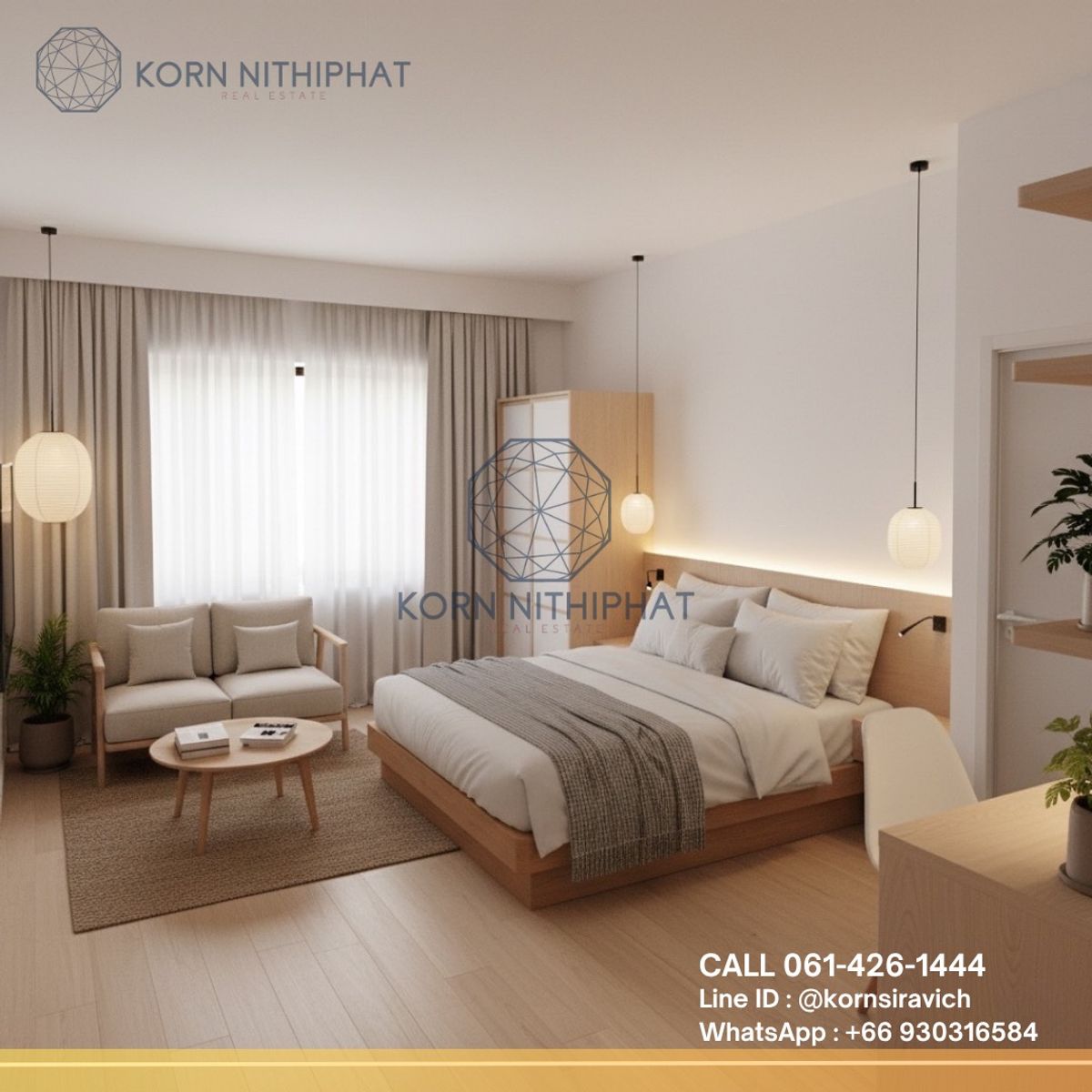 For RentRetail SpaceOnnut, Udomsuk : Building for rent on the roadside, mixed-use community, in a potential location near the BTS and True Digital Park. There is parking nearby, suitable for a hostel and co-working lifestyle.