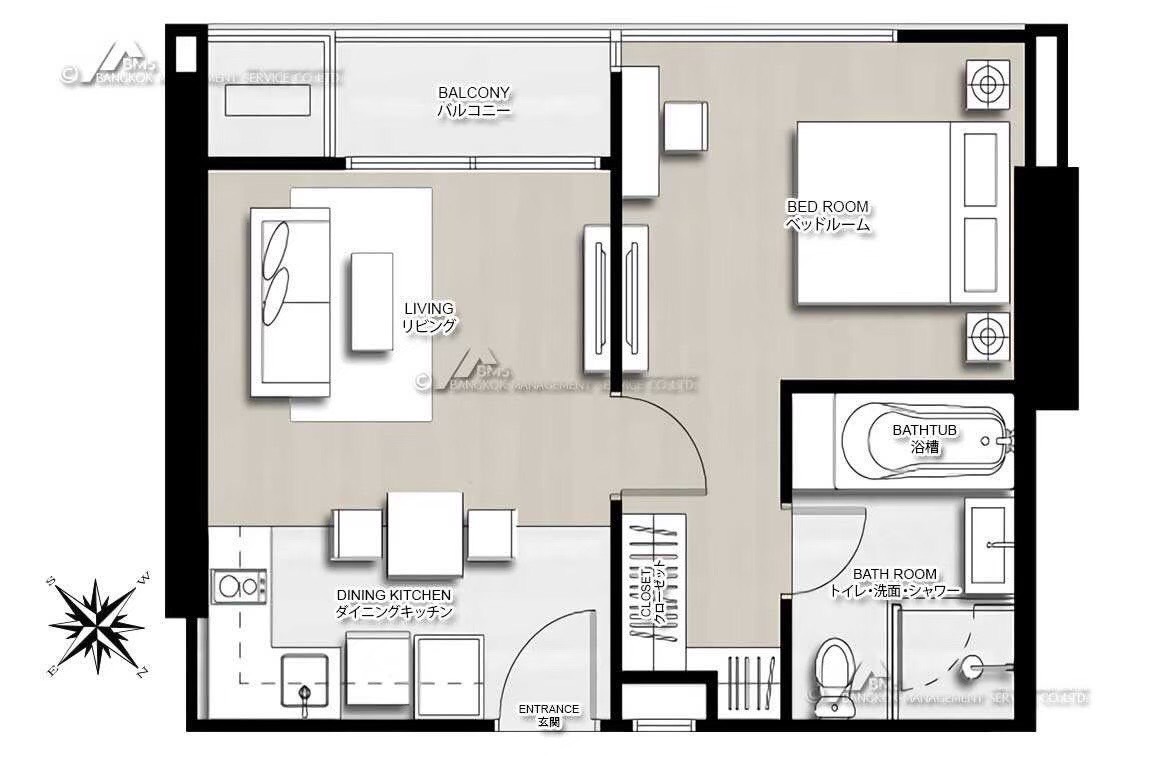 For RentCondoSukhumvit, Asoke, Thonglor : 🔥For urgent rent🔥 HQ Thonglor, beautiful room, fully furnished, ready to move in, convenient transportation ❗
