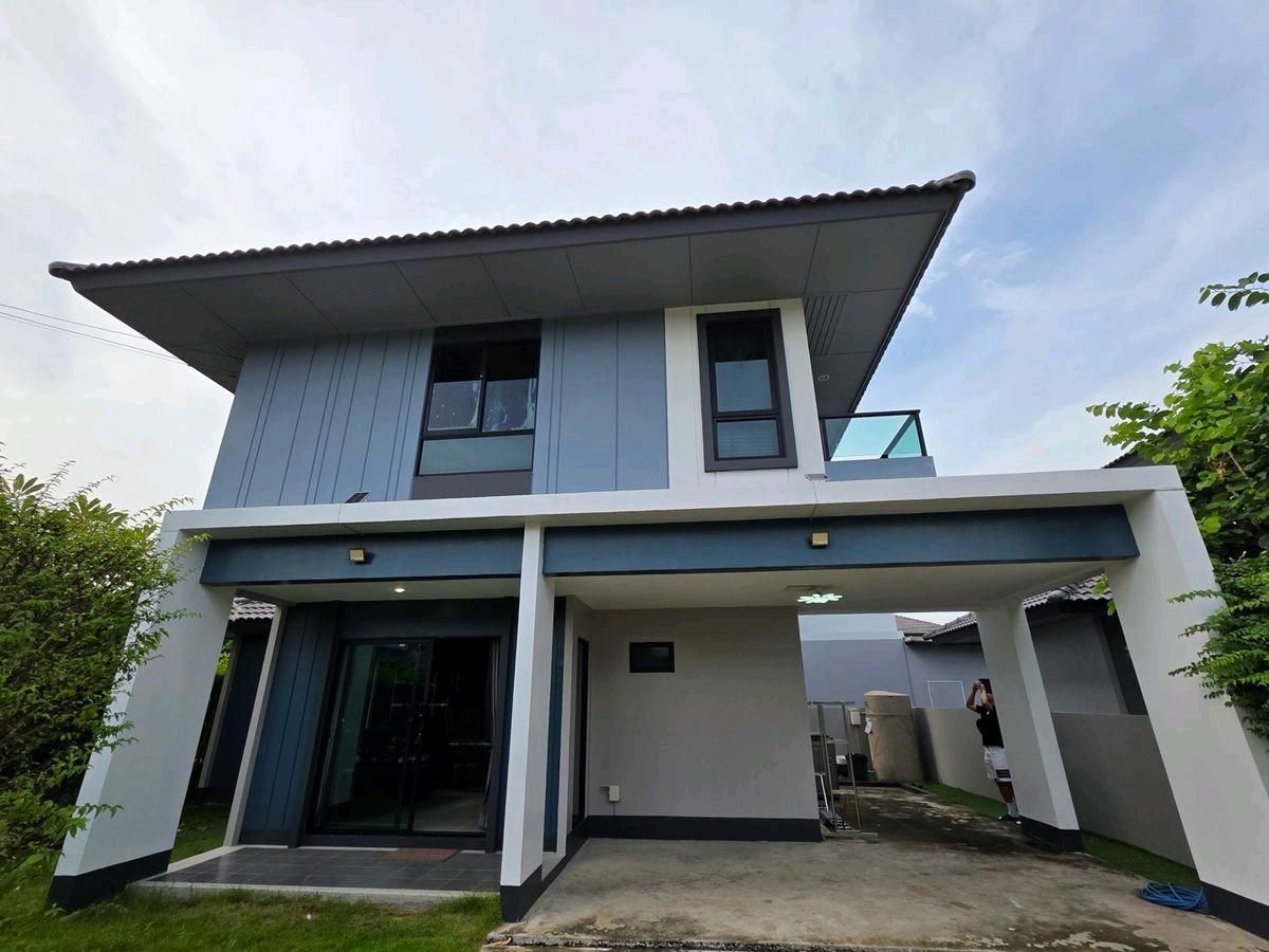 For RentHousePhutthamonthon, Salaya : 🫢 Smart Home, corner house, largest type, fully decorated, ready to move in!