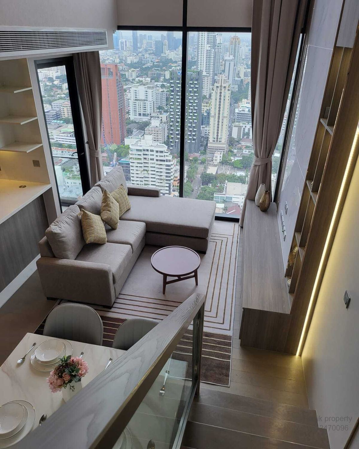 For SaleCondoSukhumvit, Asoke, Thonglor : (RB1300) Selling Celes Asoke — Duplex Top-Floor (Duplex on high floor)