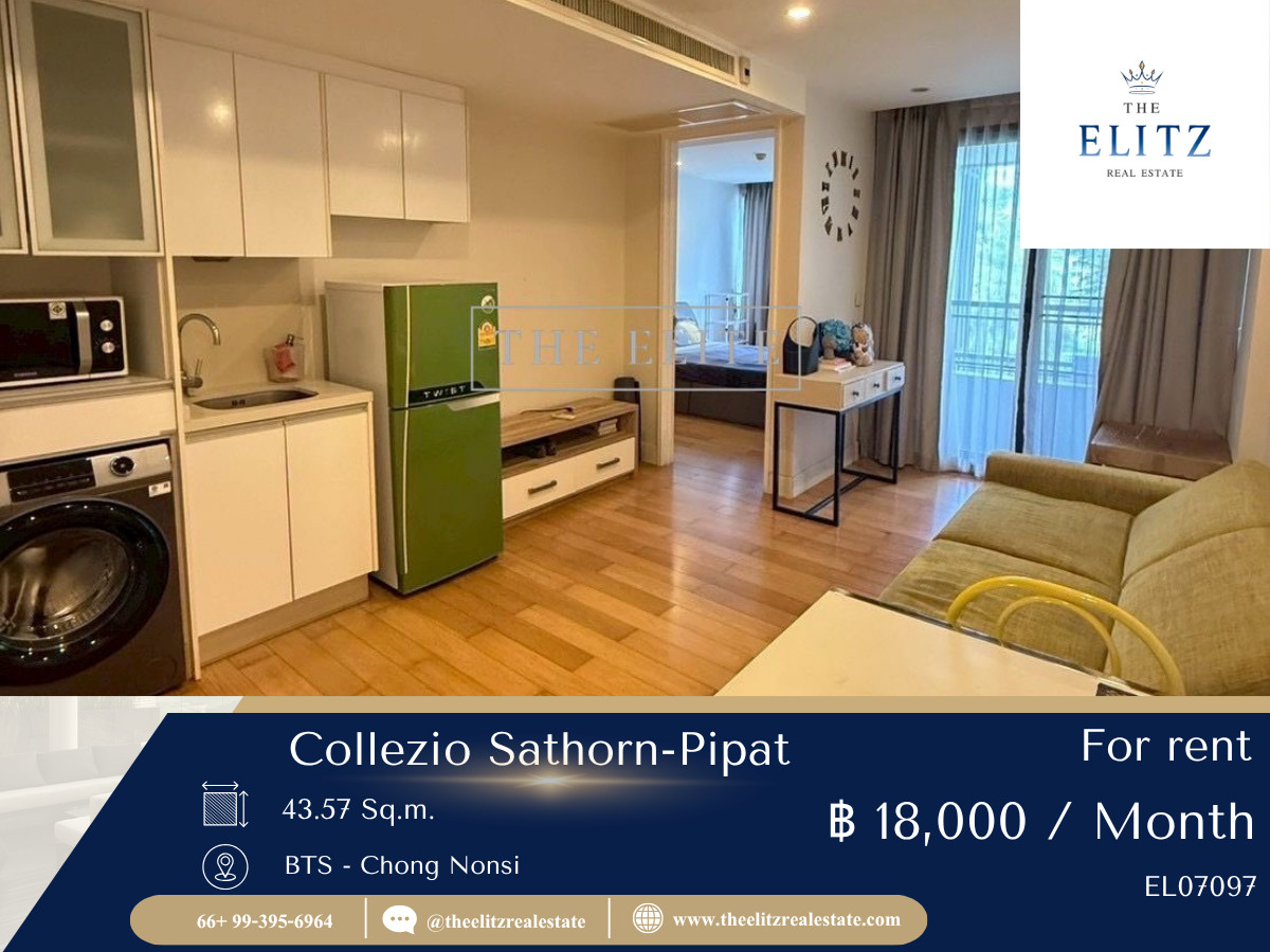 For RentCondoSathorn, Narathiwat : ✨ Rare Unit! Corner room with a super chill garden view There is only one room in Collezio Sathorn Pipat 💖