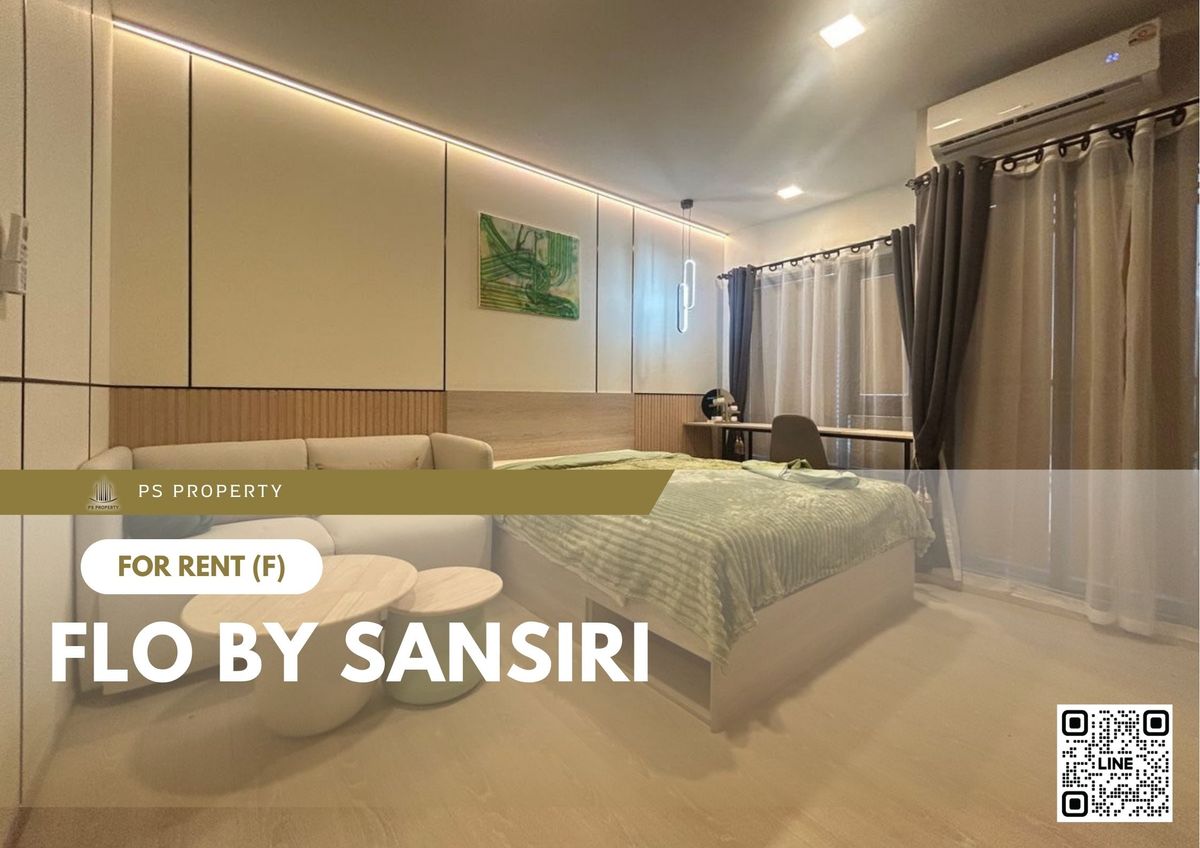 For RentCondoWongwianyai, Charoennakor : For rent ✨ FLO by Sansiri ✨ Fully furnished and equipped, near BTS Khlong San