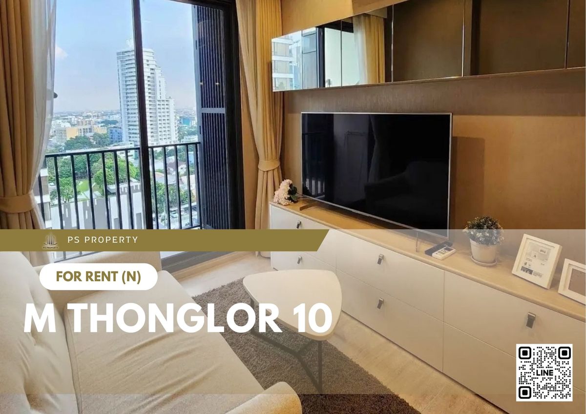 For RentCondoSukhumvit, Asoke, Thonglor : For rent 📍 M Thonglor 10 📍 Fully furnished and equipped, near BTS Ekkamai