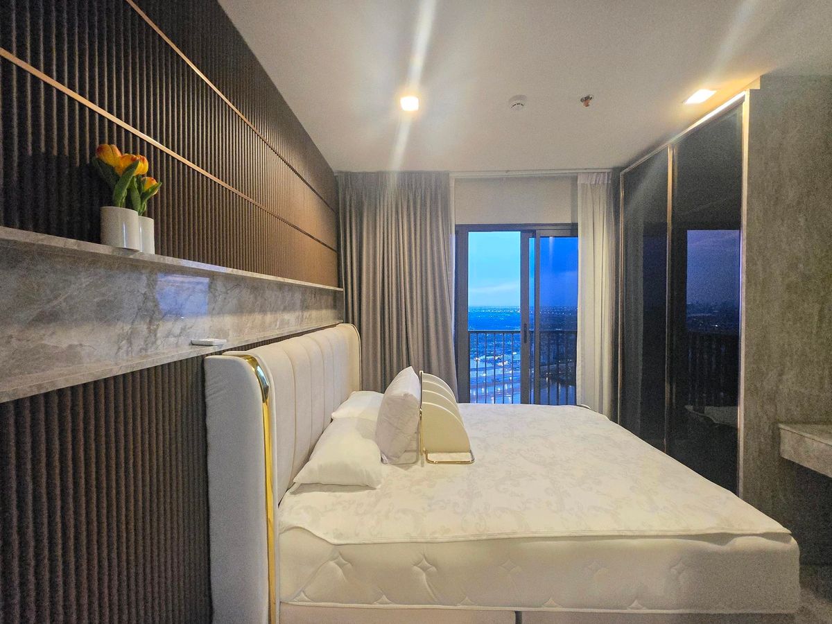For RentCondoRattanathibet, Sanambinna : For rent: Politan aqua, 50th floor, size 30 sq m, beautifully decorated, river view, fully furnished, ready to move in.