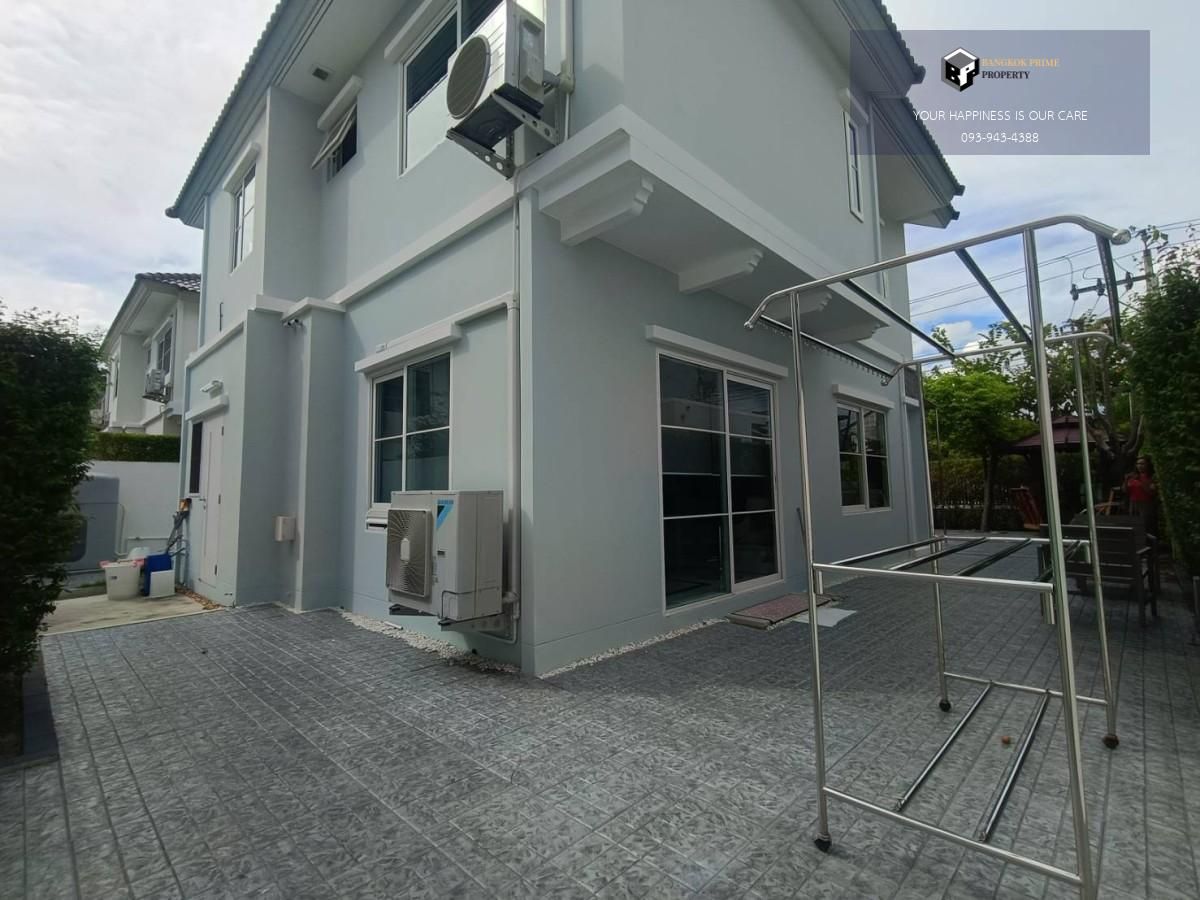 For SaleHouseBangna, Bearing, Lasalle : Villaggio 2 Srinakarin-Bangna | 2-story detached house, front of house facing north. #2025101112290