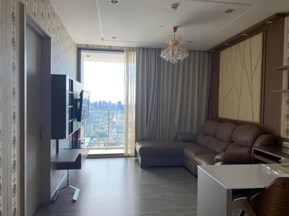 For RentCondoBang Sue, Wong Sawang, Tao Pun : 333 Riverside **For rent** 1 bedroom, city view, high floor, rent 21,000 baht/month.