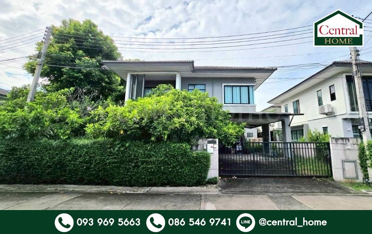 For SaleHousePathum Thani,Rangsit, Thammasat : Single house Pruksa Village 32 Delight Don Mueang - Local Road, corner house, cheapest in the project.