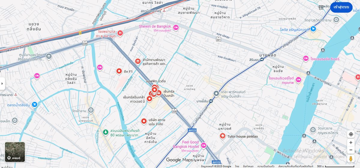 For RentOfficePinklao, Charansanitwong : Central Pinklao Office Tower For RENT 129sqm Near MRT Bang Yikhan Major Cineplex Pinklao Siriraj Hospital