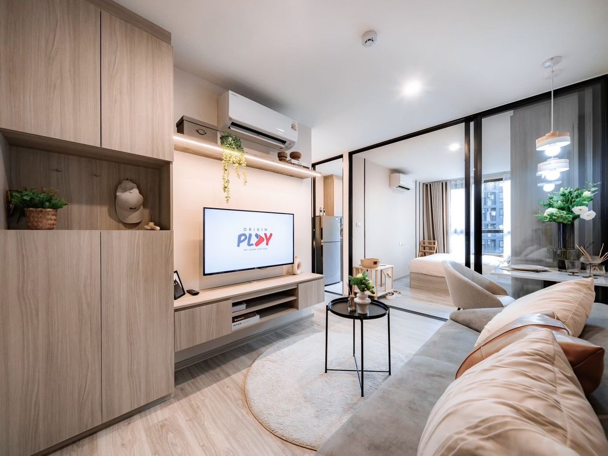 For SaleCondo : ขาย Origin Play Sriudom Station เลี้ยงสัตว์ได้ ซอยอุดมสุข 🔥 นัดดูห้อง โทร.098-292-9249
