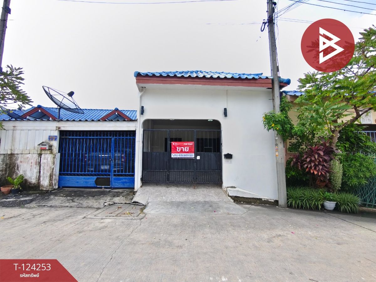 For SaleHouseNakhon Pathom : Single-story townhouse for sale, area 22.9 square meters, Sam Phran District, Nakhon Pathom.