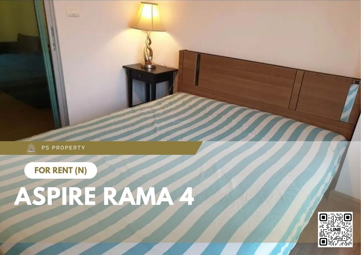 For RentCondoKhlongtoei, Kluaynamthai : For rent 📍 Aspire Rama 4 📍 Fully furnished and equipped, near BTS Ekkamai