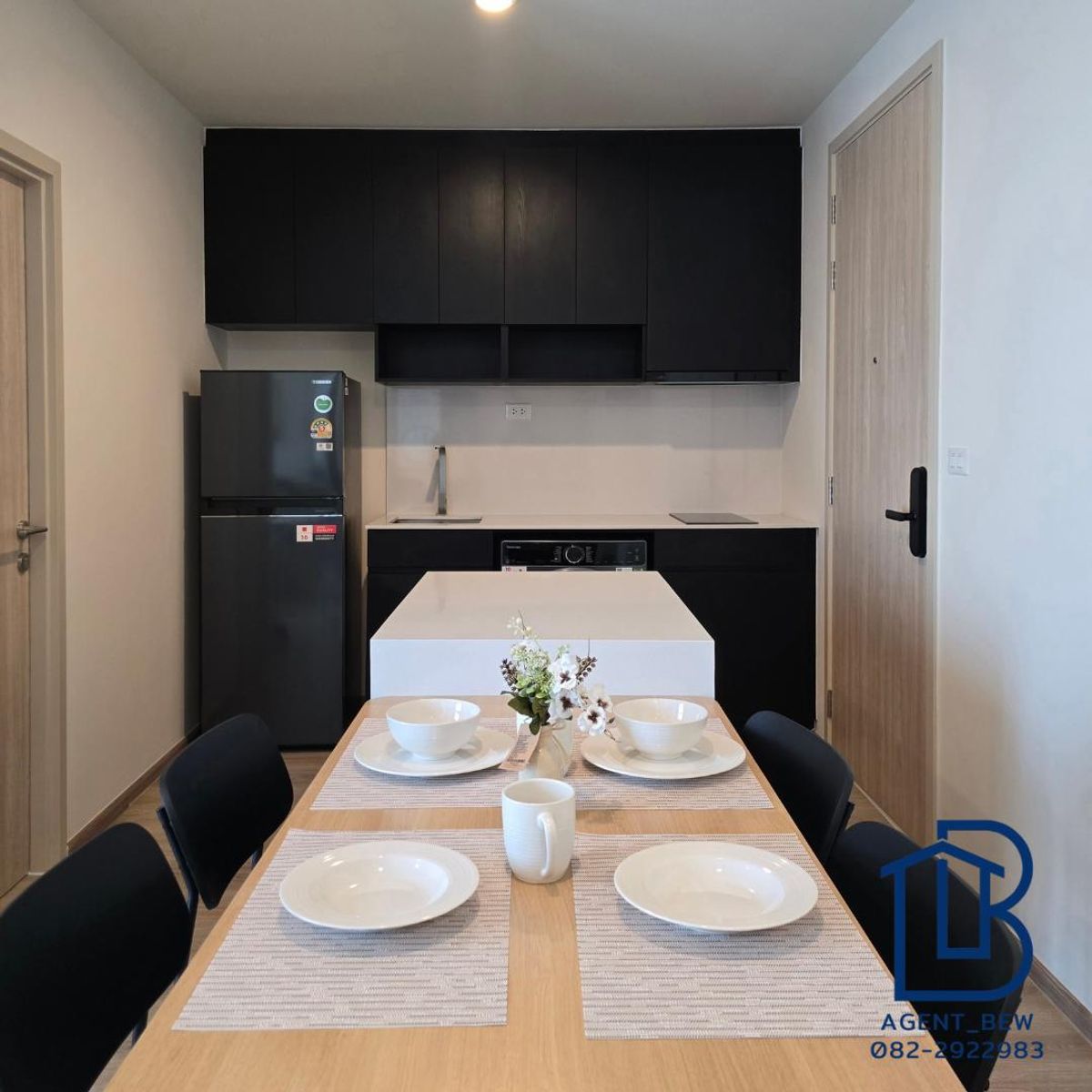 ให้เช่าคอนโดพระราม 9 เพชรบุรีตัดใหม่ RCA : ✅️Ready to Move in✅️ Nue District R9 2 Bedroom 1 Bathroom 35,000 THB per month 
