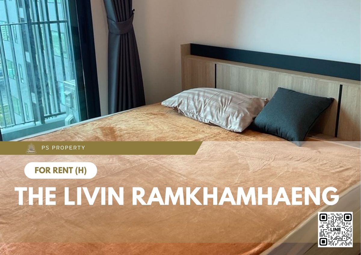 ให้เช่าคอนโดรามคำแหง หัวหมาก : ให้เช่า ✨ The Livin Ramkhamhaeng ✨ ใกล้ MRT Interchange ลำสาลี เฟอร์นิเจอร์ และ เครื่องใช้ไฟฟ้าครบ 