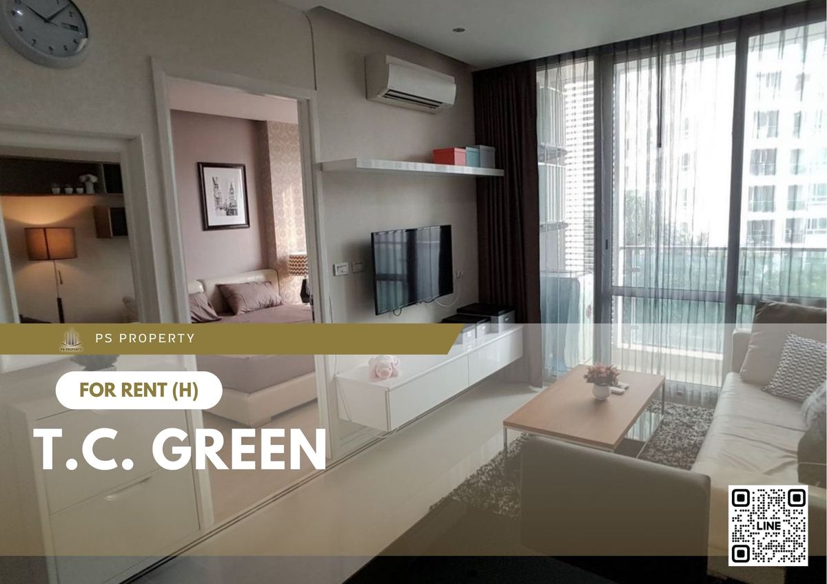 For RentCondoRatchadapisek, Huaikwang, Suttisan : For rent ✨ T.C. Green ✨ Fully furnished and equipped, near MRT Rama 9