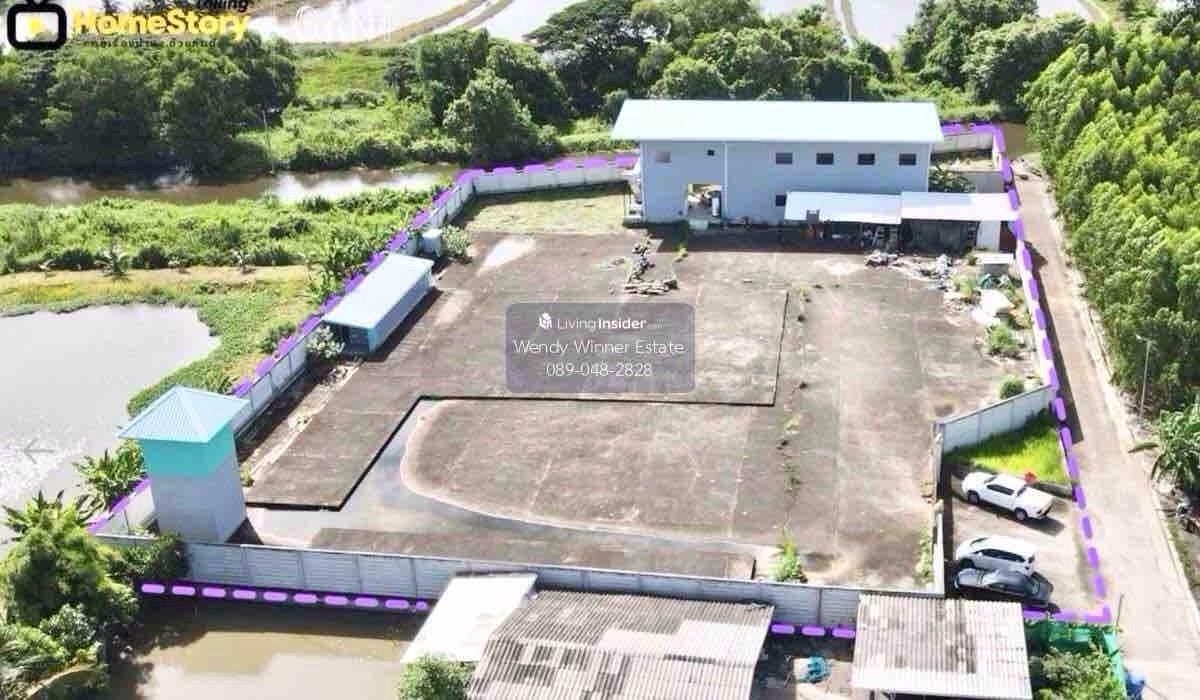 ขายที่ดินลาดกระบัง สุวรรณภูมิ : ขายที่ดินผังสีม่วง เจ้าของวิศวกรเยอรมันพัฒนาเเล้วออกเเบบเองรับโหลดรถเทรลเลอร์ ใกล้มอเตอร์เวย์ ใกล้สนามบินสุวรรณภูมิ 