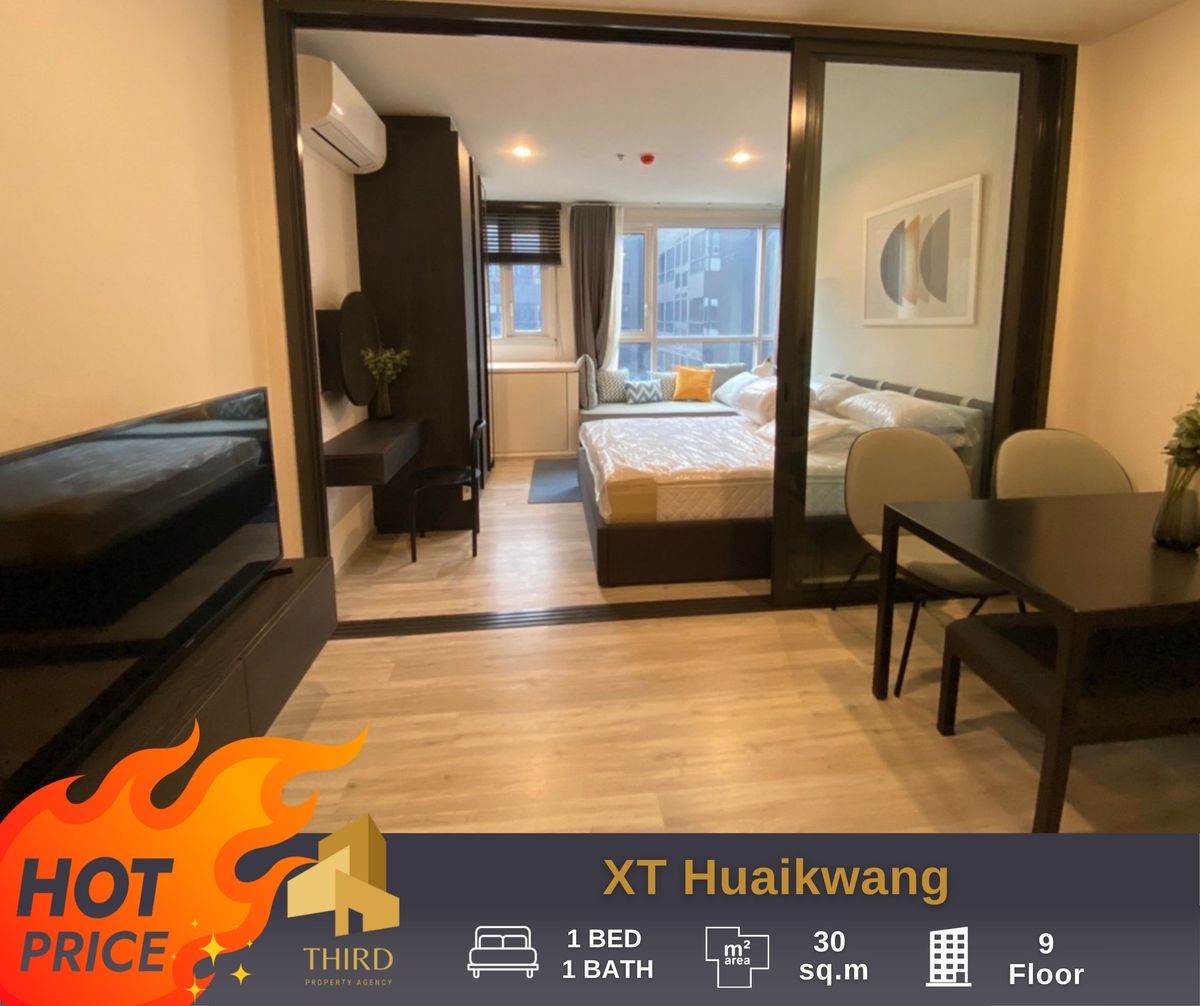 For RentCondoRatchadapisek, Huaikwang, Suttisan : For Rent 🔥 XT Huaikwang 🔥 Fully furniture , ready to move in // more infomation LineID:@thirdproperty 