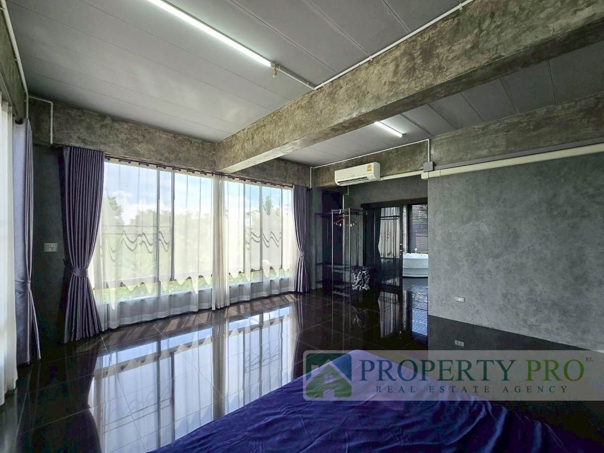 For SaleHousePathum Thani,Rangsit, Thammasat : House for Sale Rangsit Klong Luang, 5 bedroom 100 sqw 471 sqm Loft Style Near Thammasart University, Bangkok University, Future Park Rangsit : EL25S-011