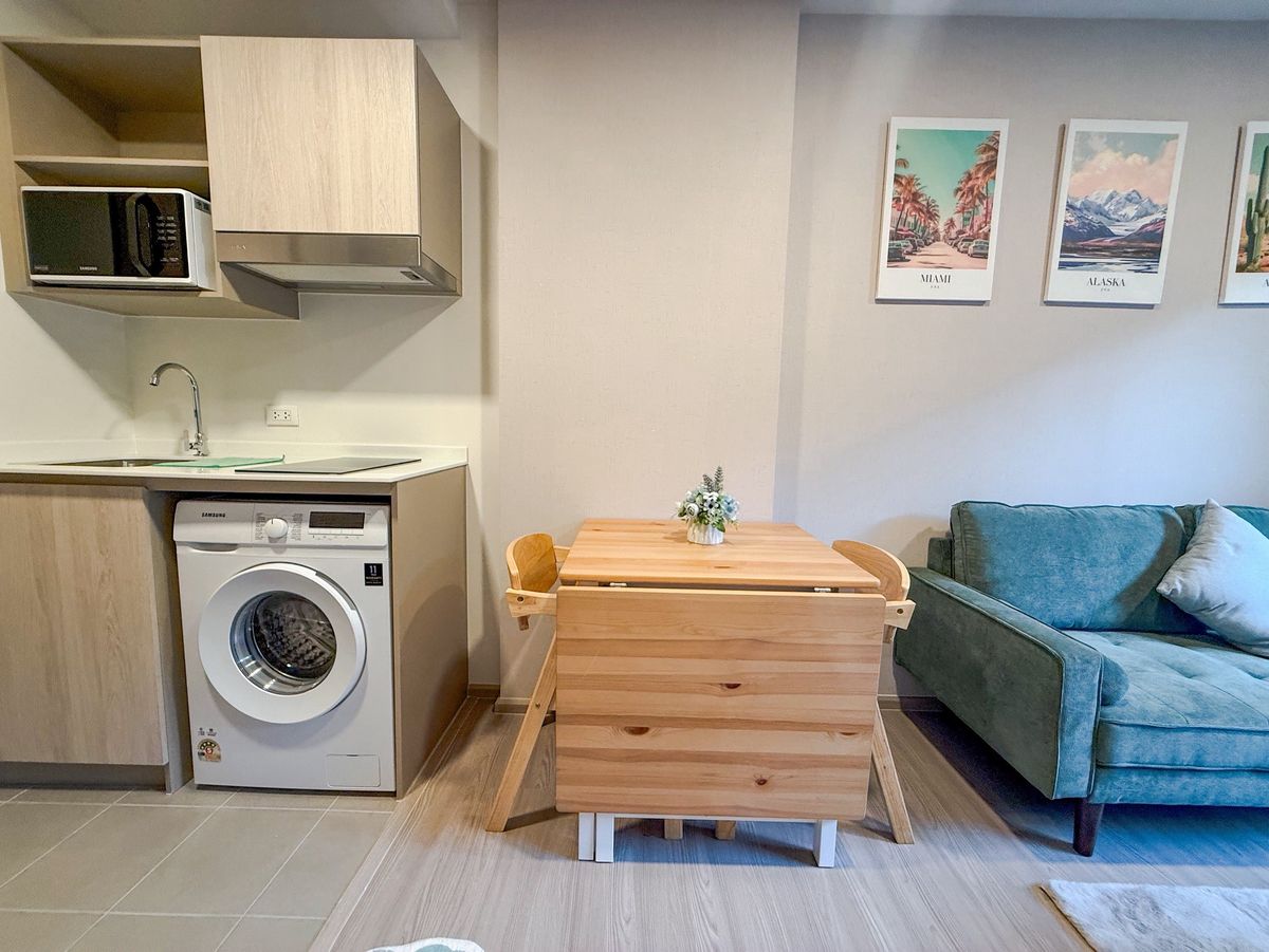 For RentCondoPattaya, Bangsaen, Chonburi : 💥 New condo for rent in the heart of Bangsaen! Dcondo Sense Bangsaen, fully decorated room, furniture + full set of electrical appliances 🏖 📞 065-5639565 | 093-1681685 💚 LINE: @wsrcondo