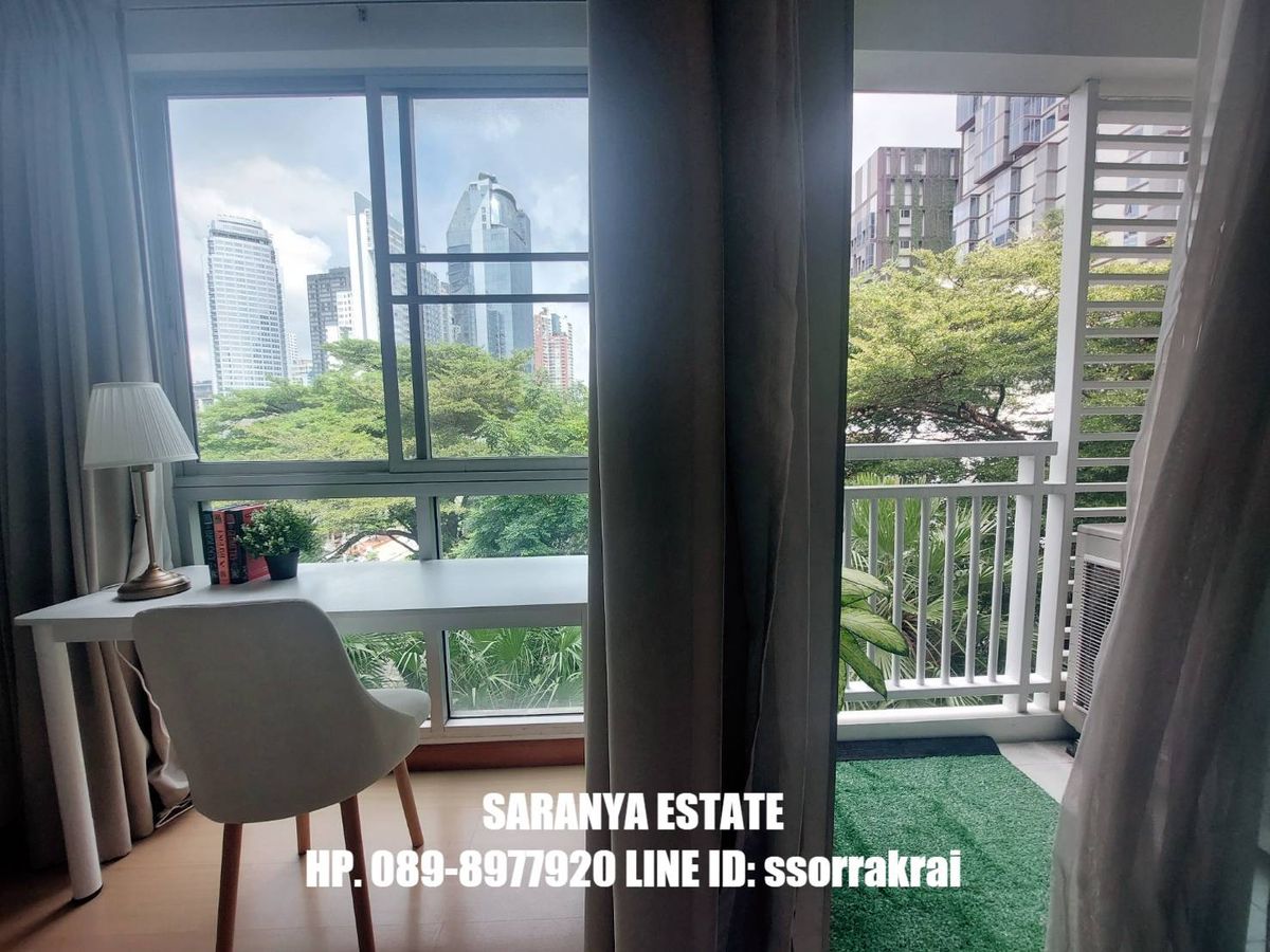 ให้เช่าคอนโดสุขุมวิท อโศก ทองหล่อ : Plus 38 Studio for rent 300 meter from BTS Thonglor 30 Sqm. Greenery view Rental price : Bht. 16,000  Agent Saranya 089-8977920 Line ID: ssorrakrai