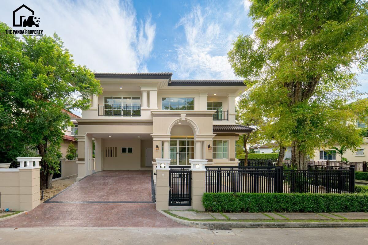 For SaleHousePattanakan, Srinakarin : Baan Nanthawan Suan Luang Rama IX, quiet, private, ready to move in.