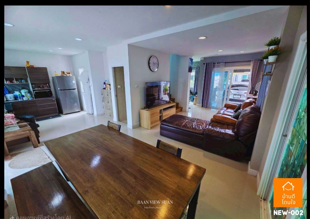 ขายบ้านนนทบุรี บางใหญ่ บางบัวทอง : บ้านวิวสวน บ้านกล้วย-ไทรน้อย (38.2 ตร.ว.) 3 นอน 3 น้ำ 1 สวยพร้อมอยู่