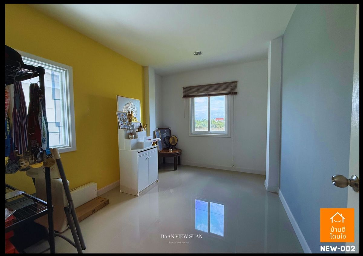 ขายบ้านนนทบุรี บางใหญ่ บางบัวทอง : บ้านวิวสวน บ้านกล้วย-ไทรน้อย (38.2 ตร.ว.) 3 นอน 3 น้ำ 1 สวยพร้อมอยู่